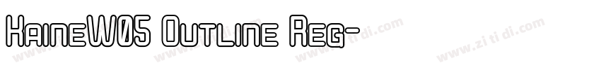 KaineW05 Outline Reg字体转换 KaineW05 Outline Reg字体转换